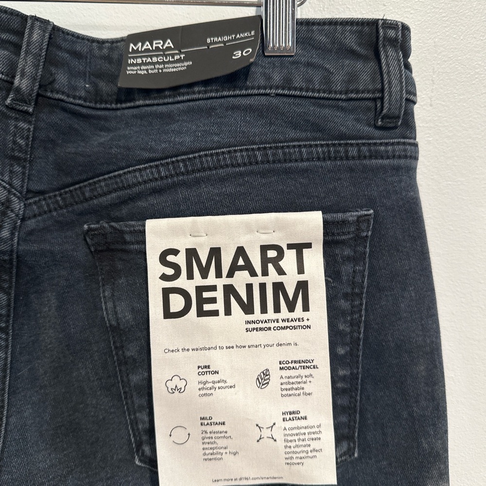 Mara Instasculpt Straight Ankle Jeans Women’s Size 30 dark Denim Pants - Picture 3 of 10